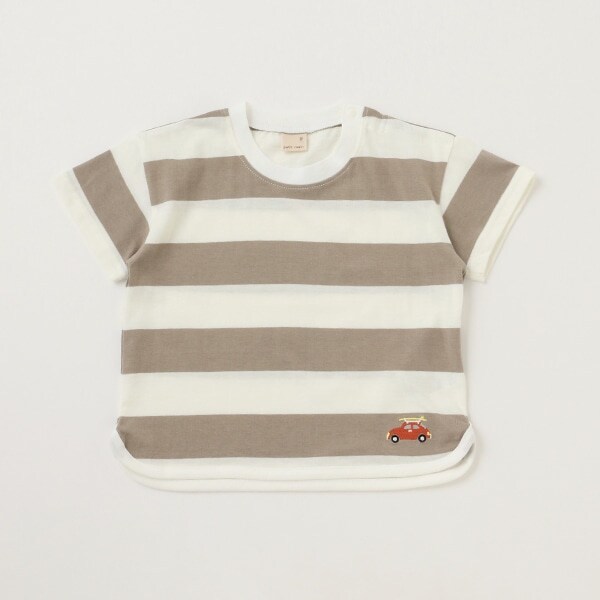 【接触冷感】太ボーダーＴシャツ