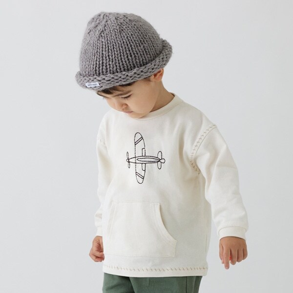 飛行機ステッチ長袖T