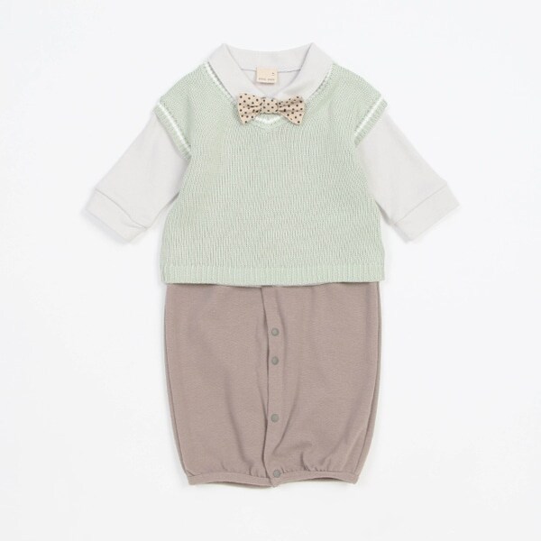 ニットベストつき2WAYオール