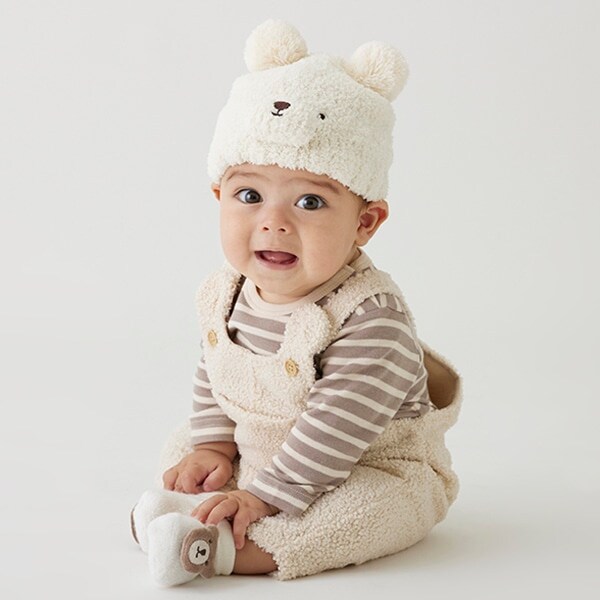 もこもこくまサロペット