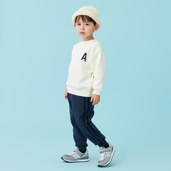 【& Re】裏起毛ラインパンツ