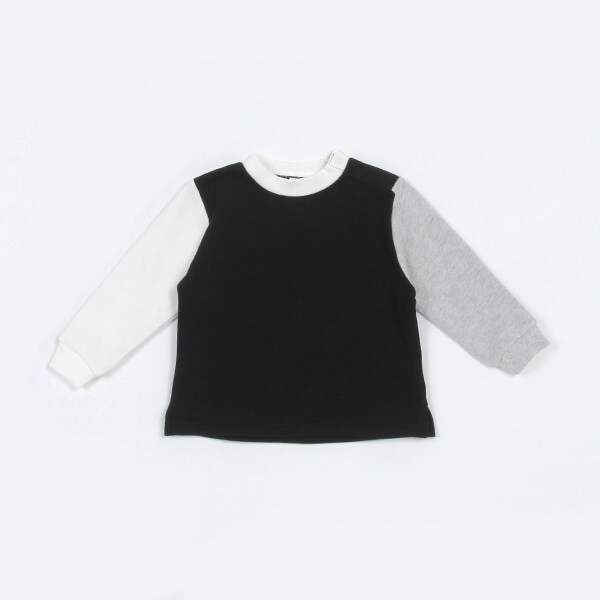 【& Re】配色裏起毛トレーナー