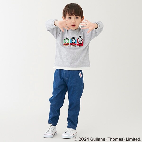 【きかんしゃトーマス】ポケット刺しゅうパンツ