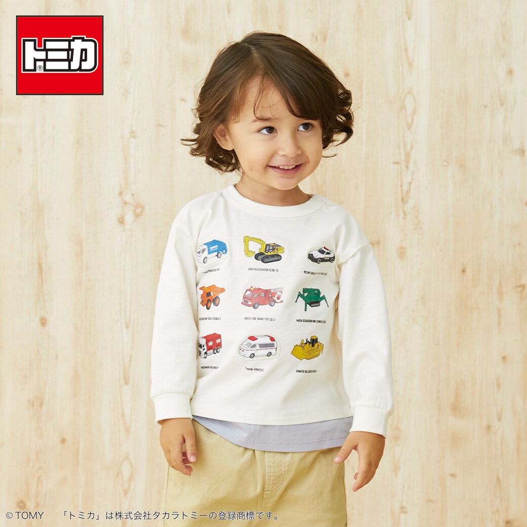 【TOMICA】車集合長袖T