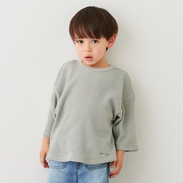 ワッフルゆるっとシルエットTシャツ