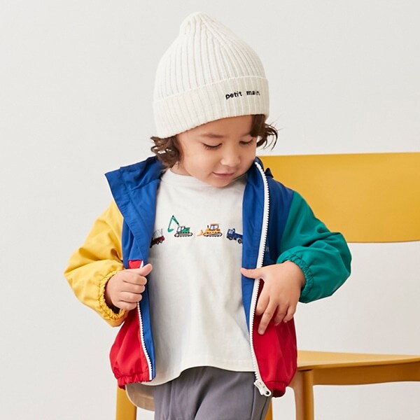 【リンク/撥水加工】切替ウィンブレ(キッズサイズ)