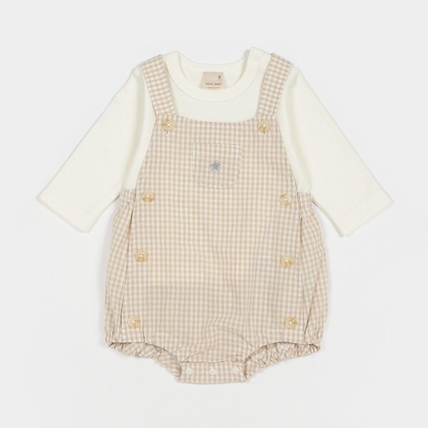 ギンガムサロペット