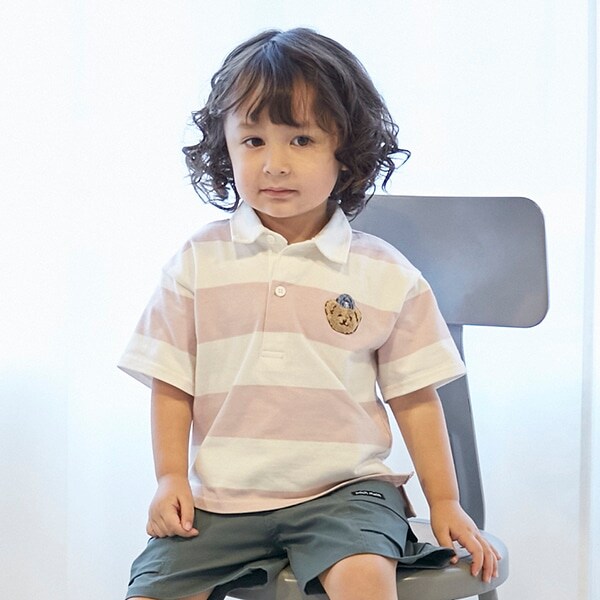 【リンク】太ボーダーラガーシャツ(キッズ)