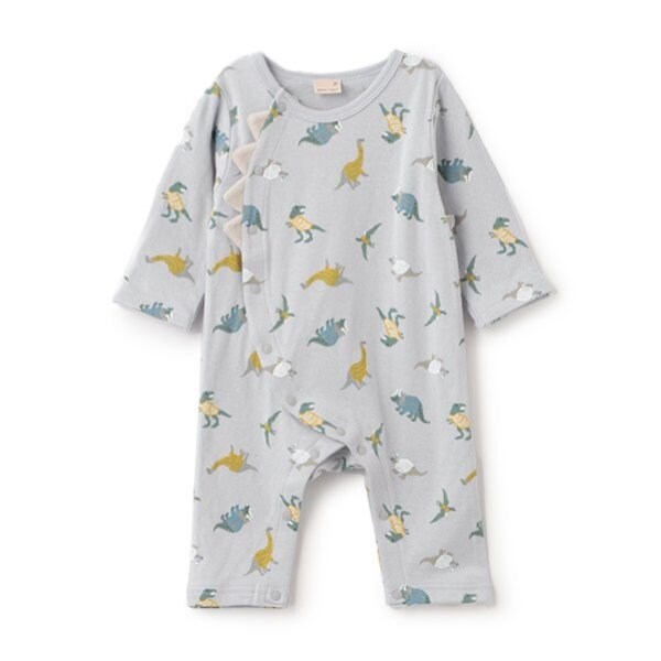 恐竜総柄カバーオール