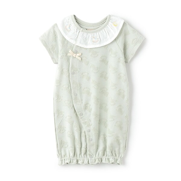 【弱酸性】衿刺しゅう2WAYオール