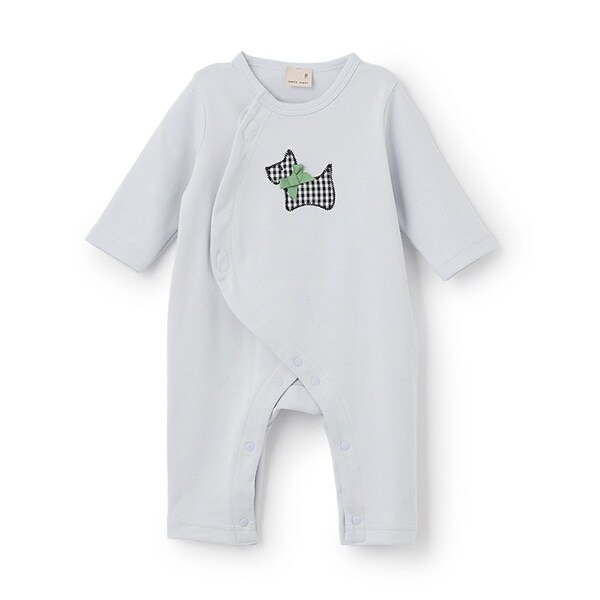 【弱酸性】モチーフアップリケカバーオール