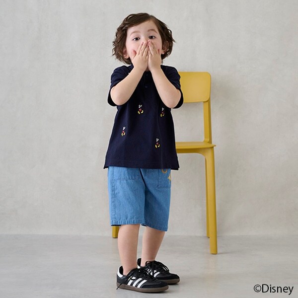 【Disney】刺しゅうハーフパンツ