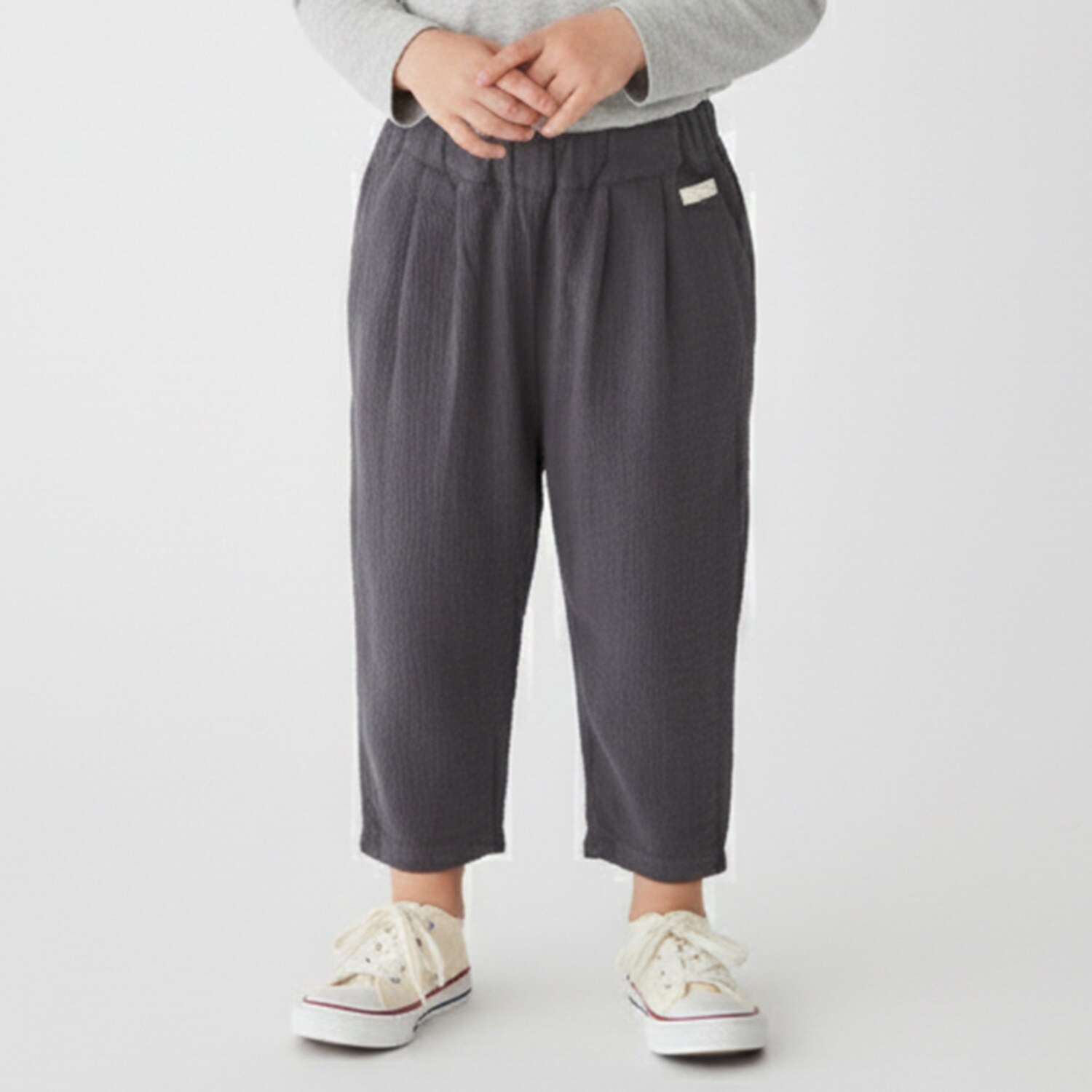 【防汚加工】楊柳クロップドパンツ