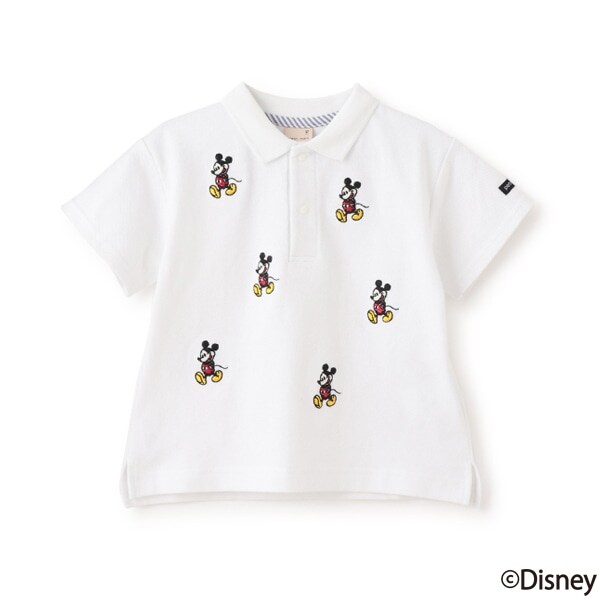 【Disney】ミッキー/刺しゅう半袖ポロ