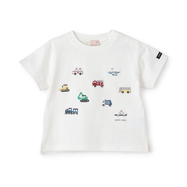 【接触冷感】働く車刺しゅう半袖Tシャツ