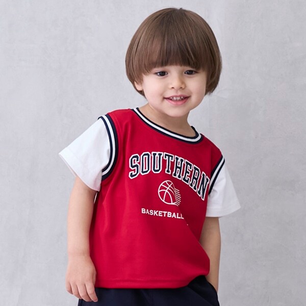 【接触冷感】ユニフォームドッキング半袖Tシャツ