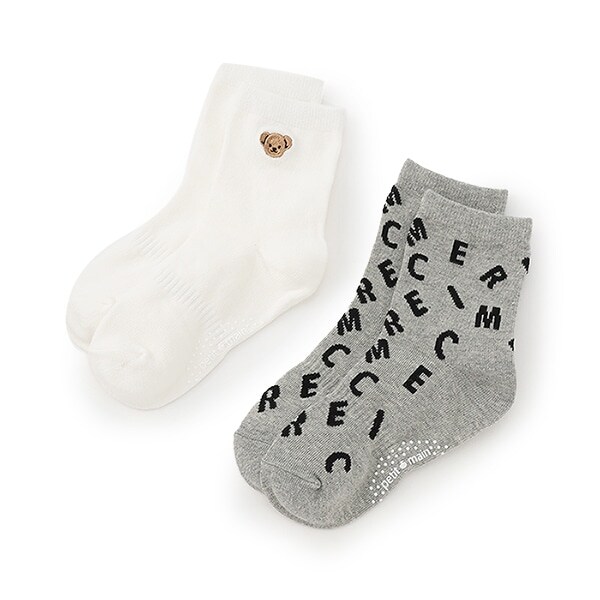 BOYSくま・MERCIソックス2P