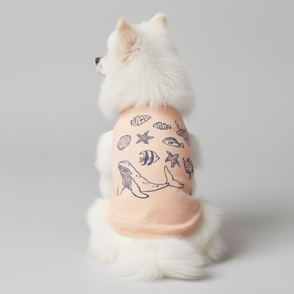 【DOG】【接触冷感】海刺しゅうタンク