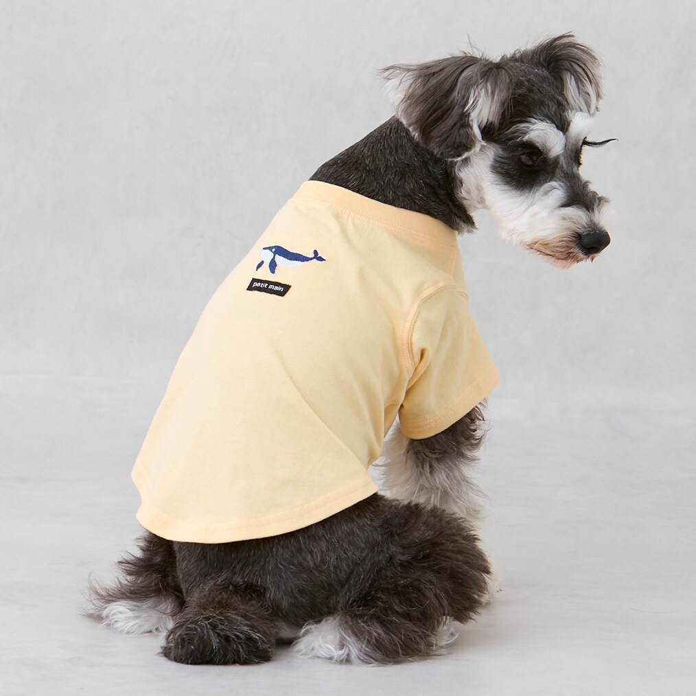 【リンク】【DOG】【接触冷感】刺しゅう半袖Tシャツ