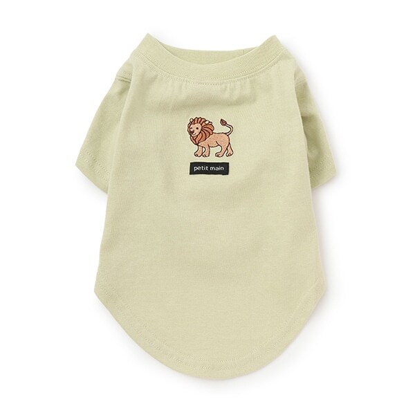 【リンク】【DOG】【接触冷感】刺しゅう半袖Tシャツ