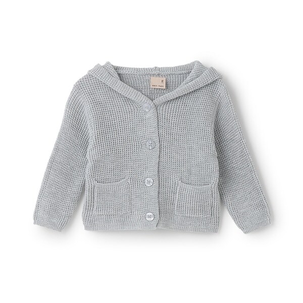 耳つきカーディガン