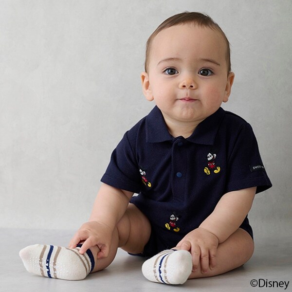 【Disney】刺しゅうポロカバーオール