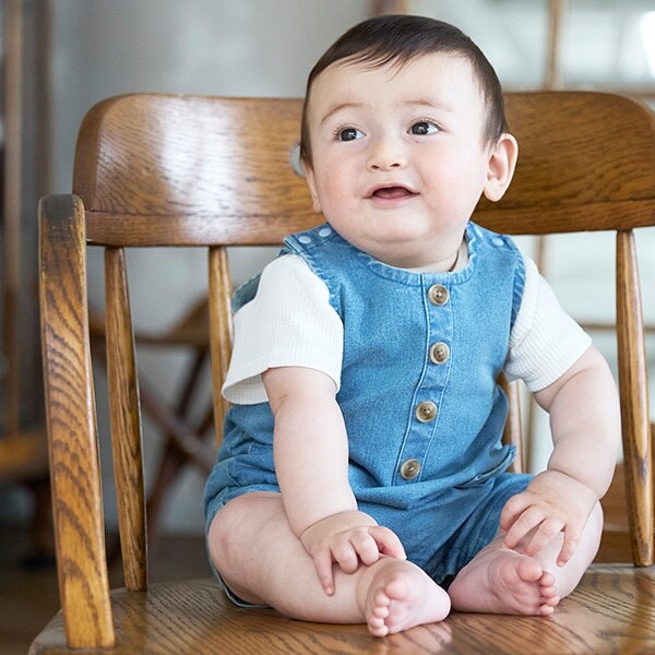 デニムショートオール