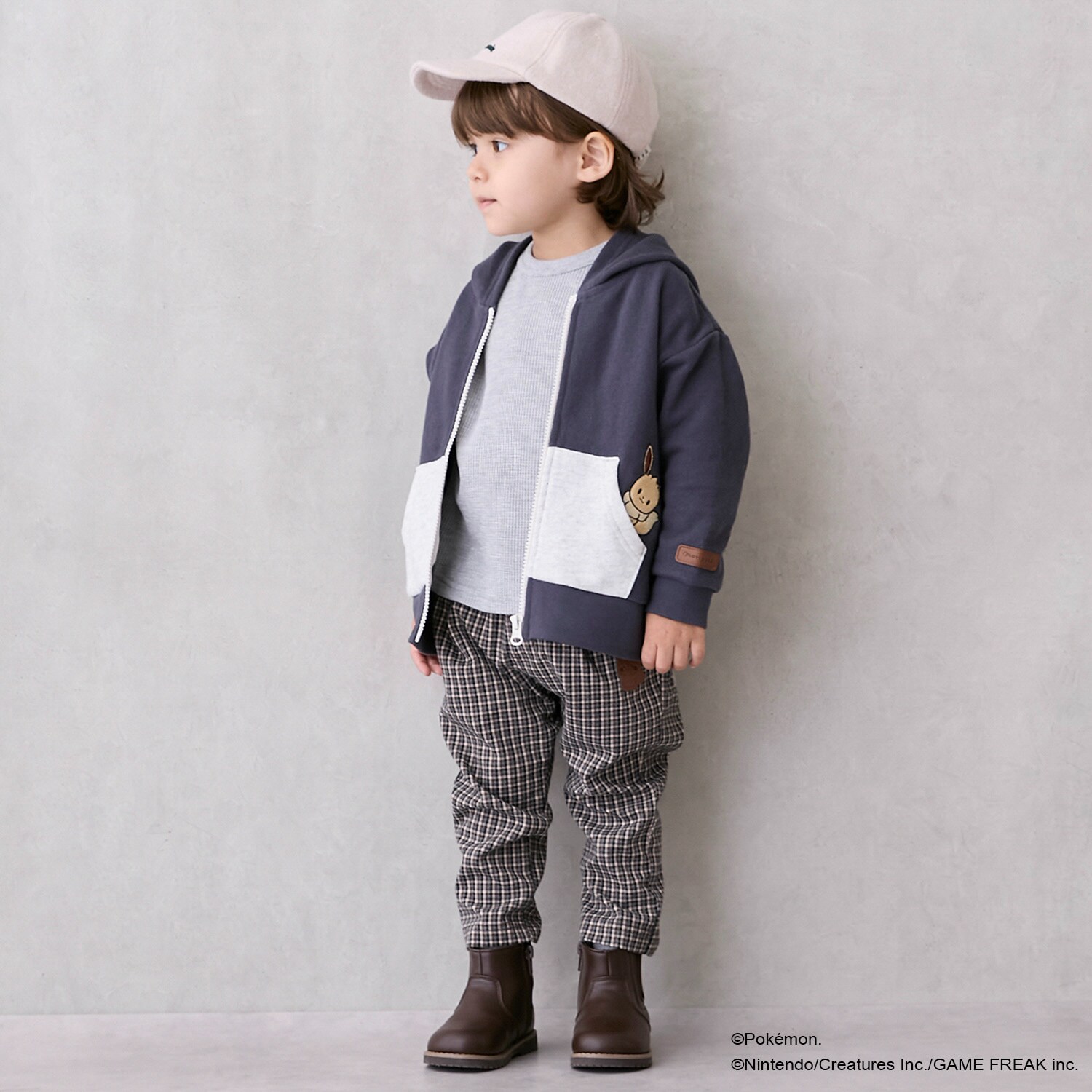 【モンポケ】ポケット刺繍パンツ