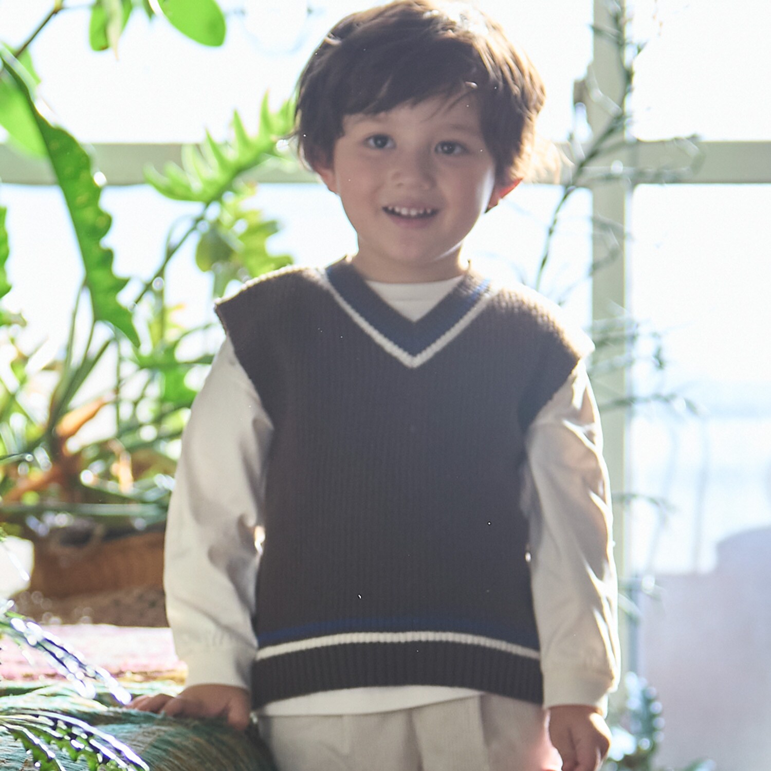 【ウォッシャブル】ニットベストセット