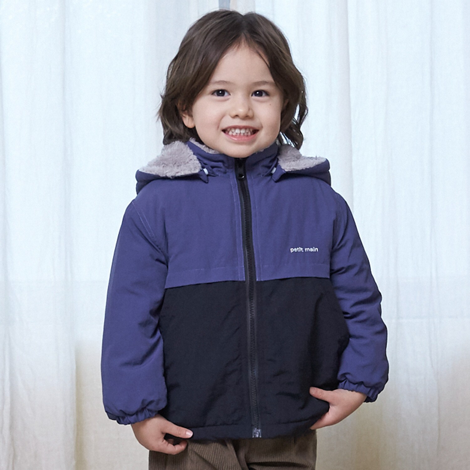 【洗える】リバーシブル切替ブルゾン