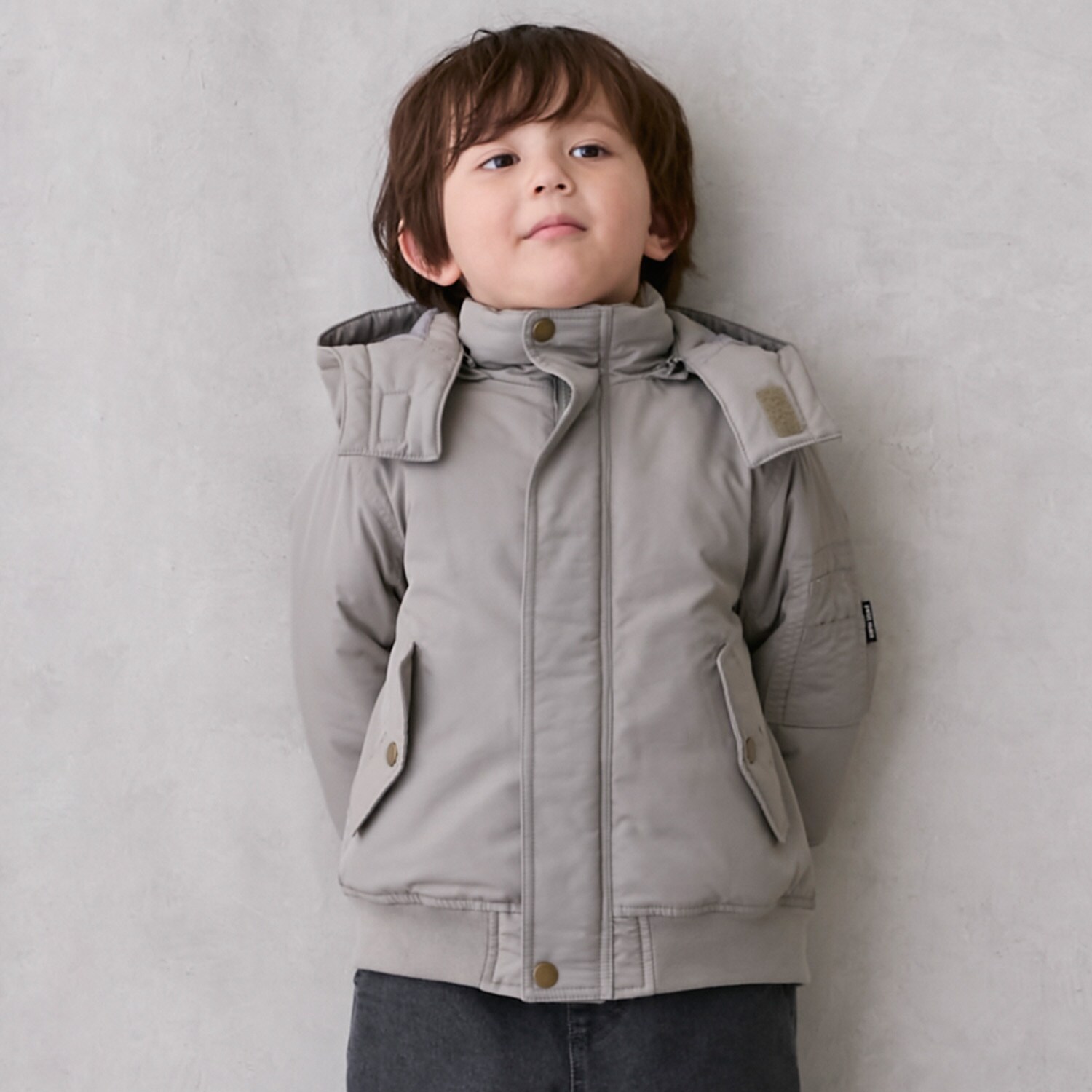 【洗える】MA1風フード取外ジャケット