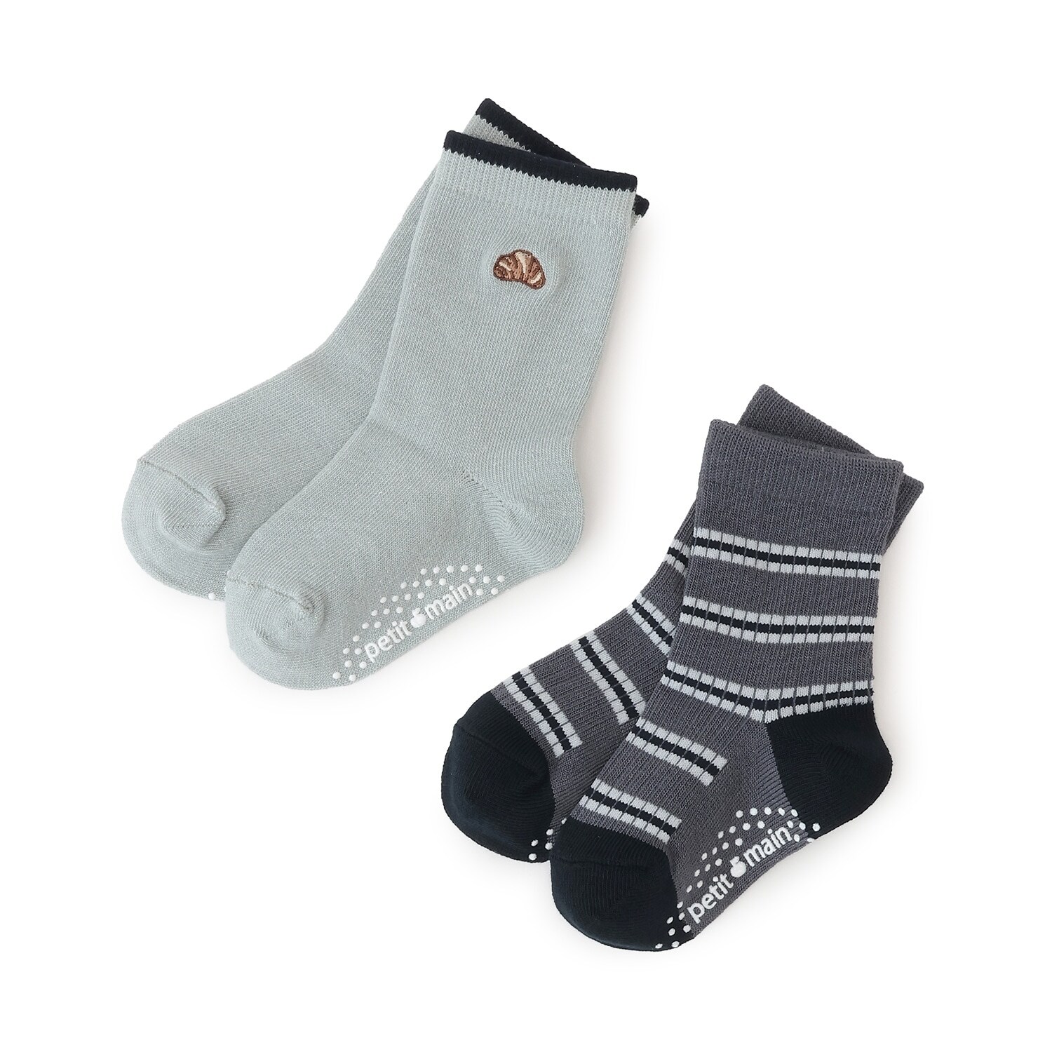 パン刺しゅうソックス2P