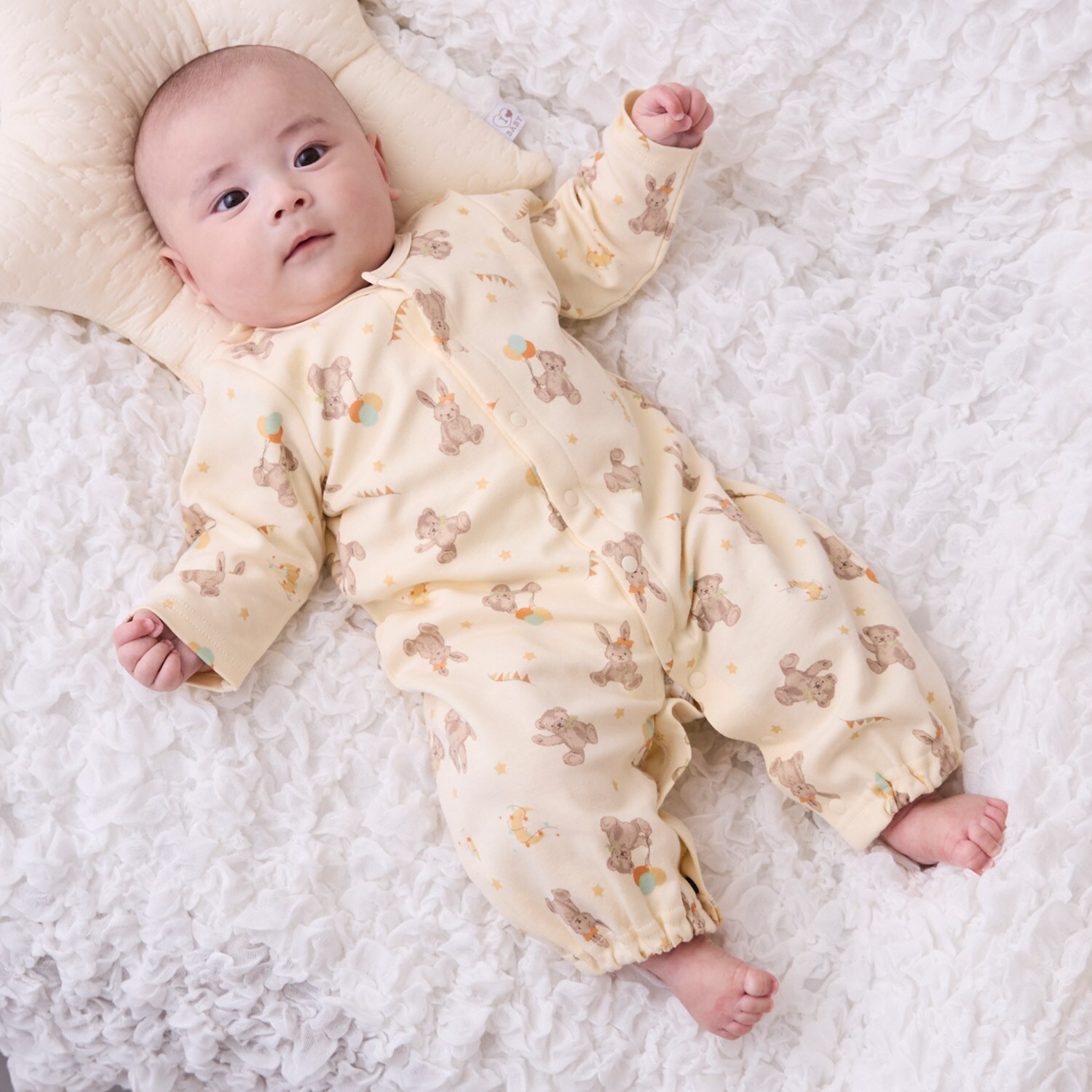 【肌着つき】動物柄2WAYオール