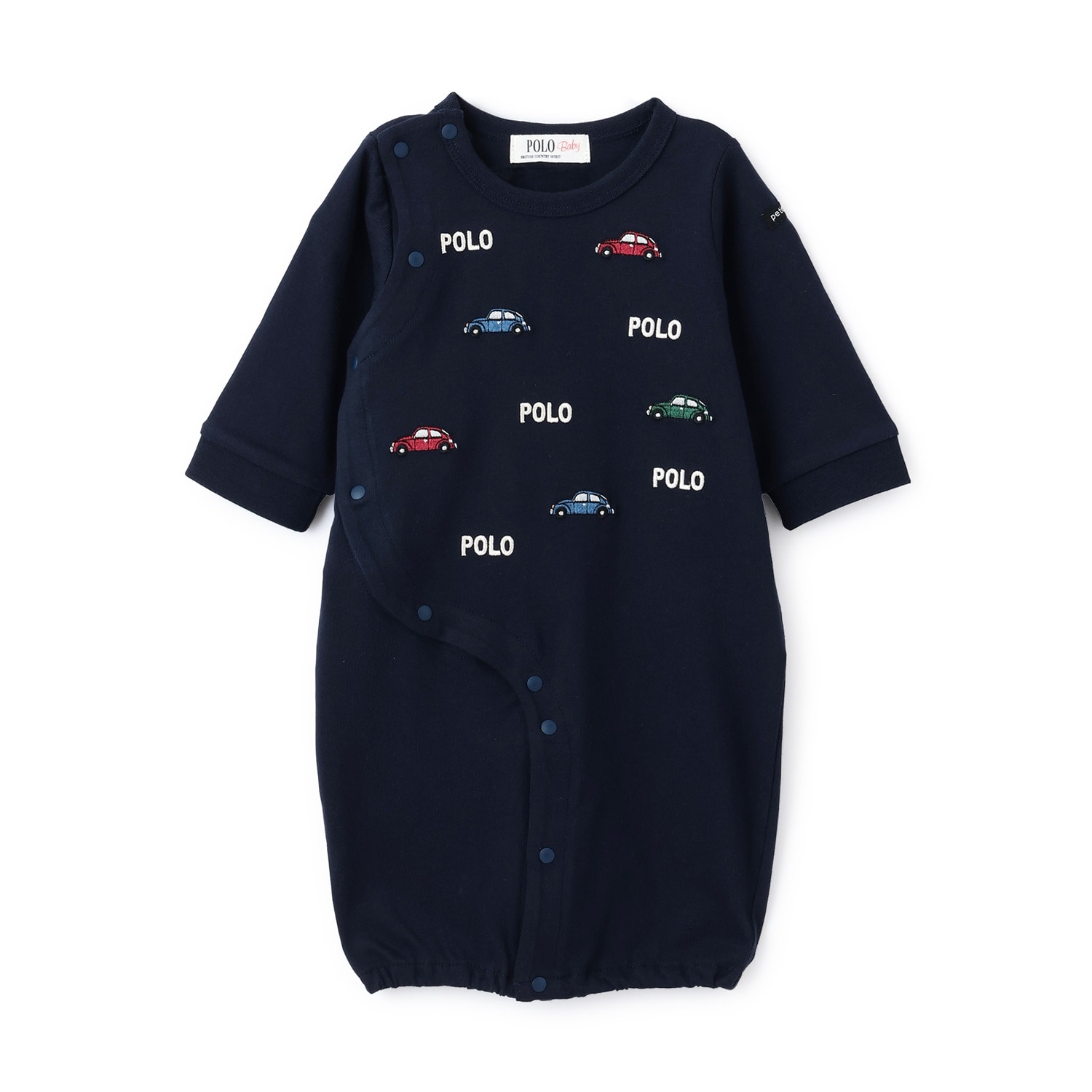 【POLO BCS】モチーフ刺繍長袖2WAYオール