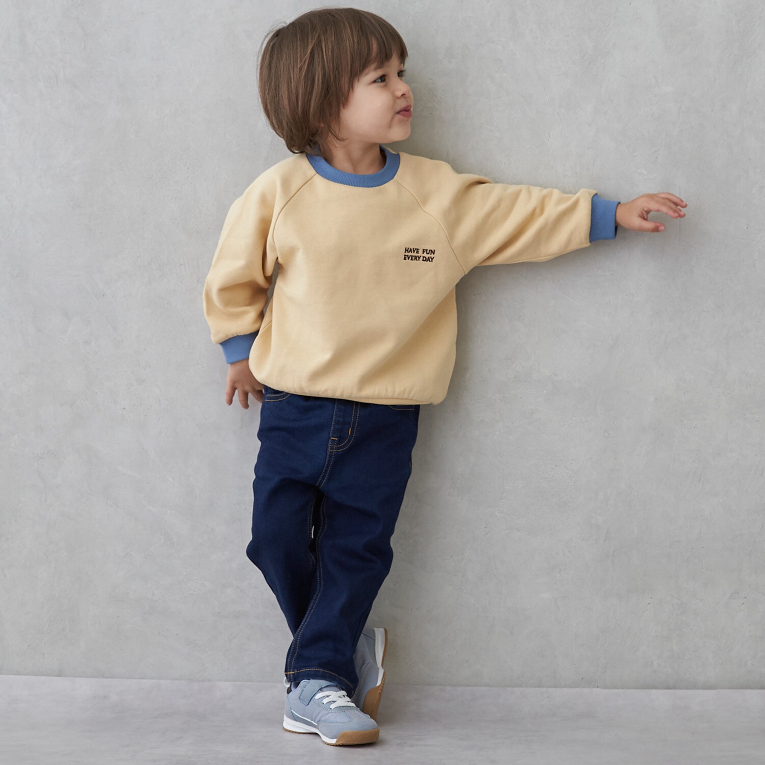 裏起毛デニムパンツ