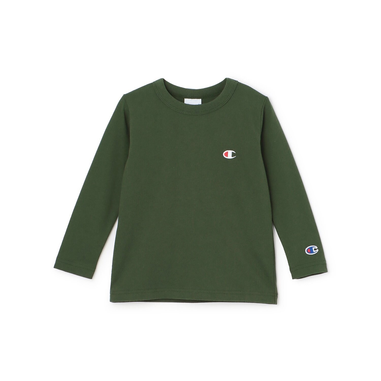 【champion】ワンポイント長袖Tシャツ(サイズ:100～150)
