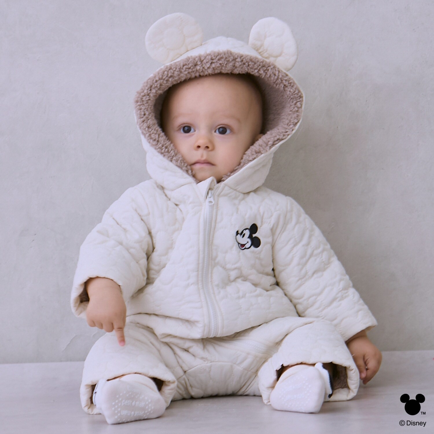 【Disney】キルティングジャンプスーツ