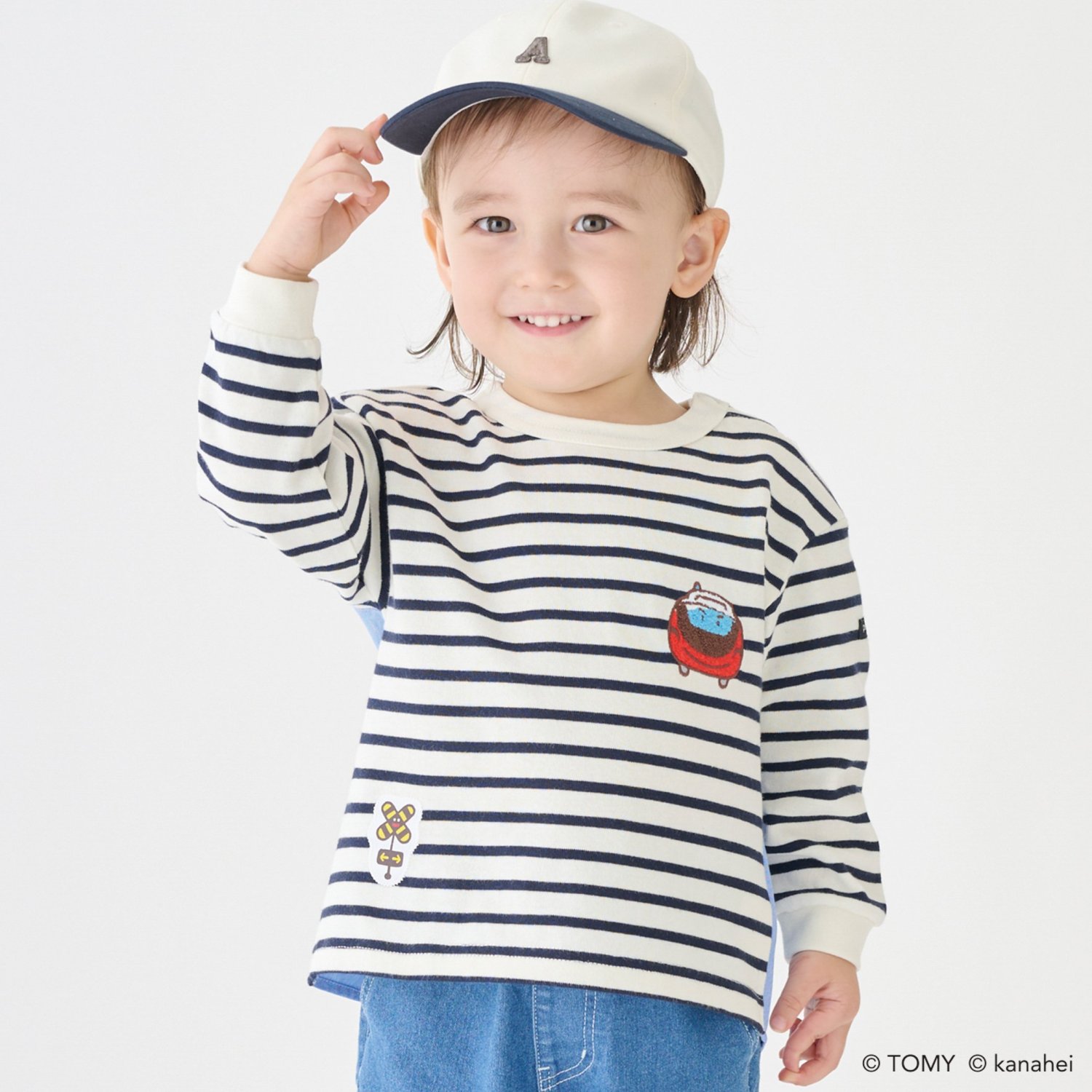 【あつまれ！プラレールズ】ボーダー長T