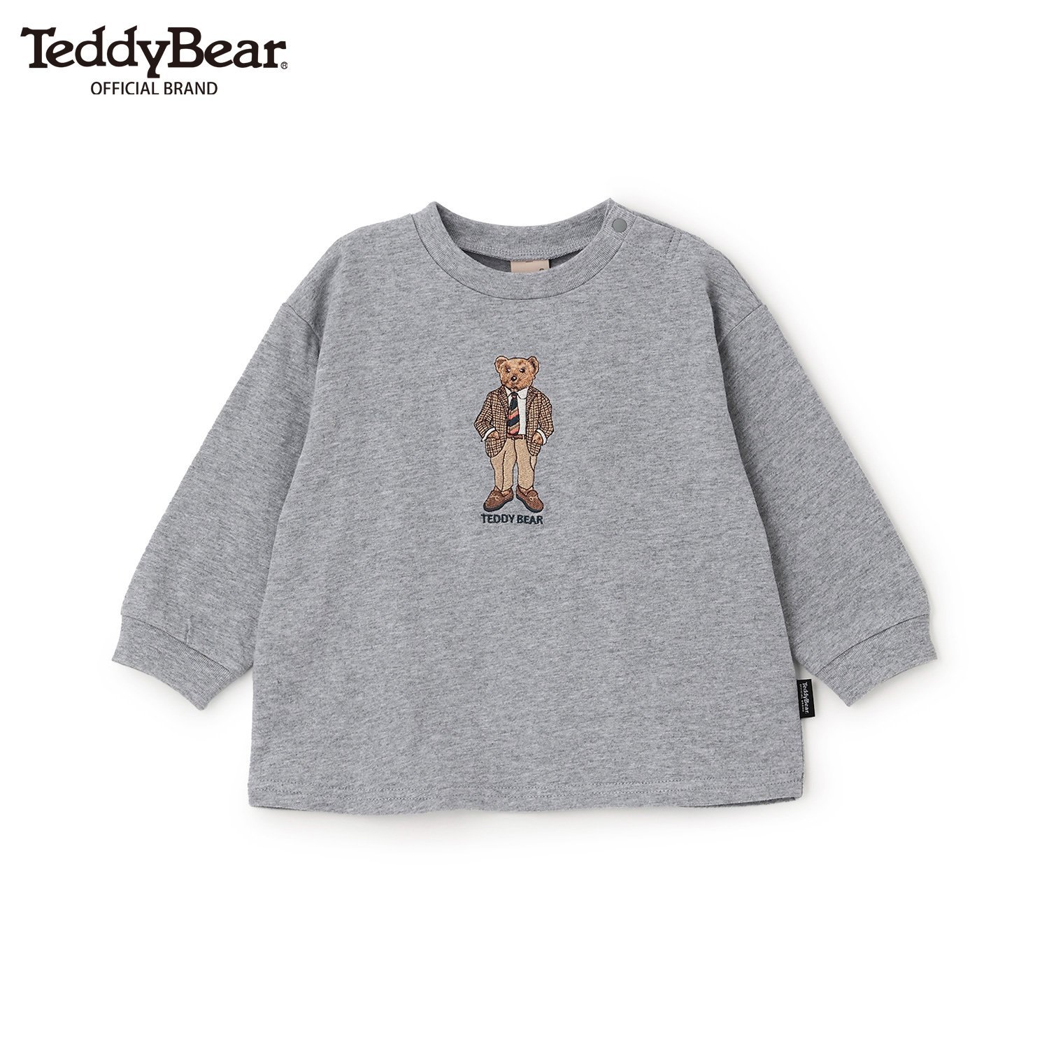 【TeddyBear】刺しゅう長袖Tシャツ