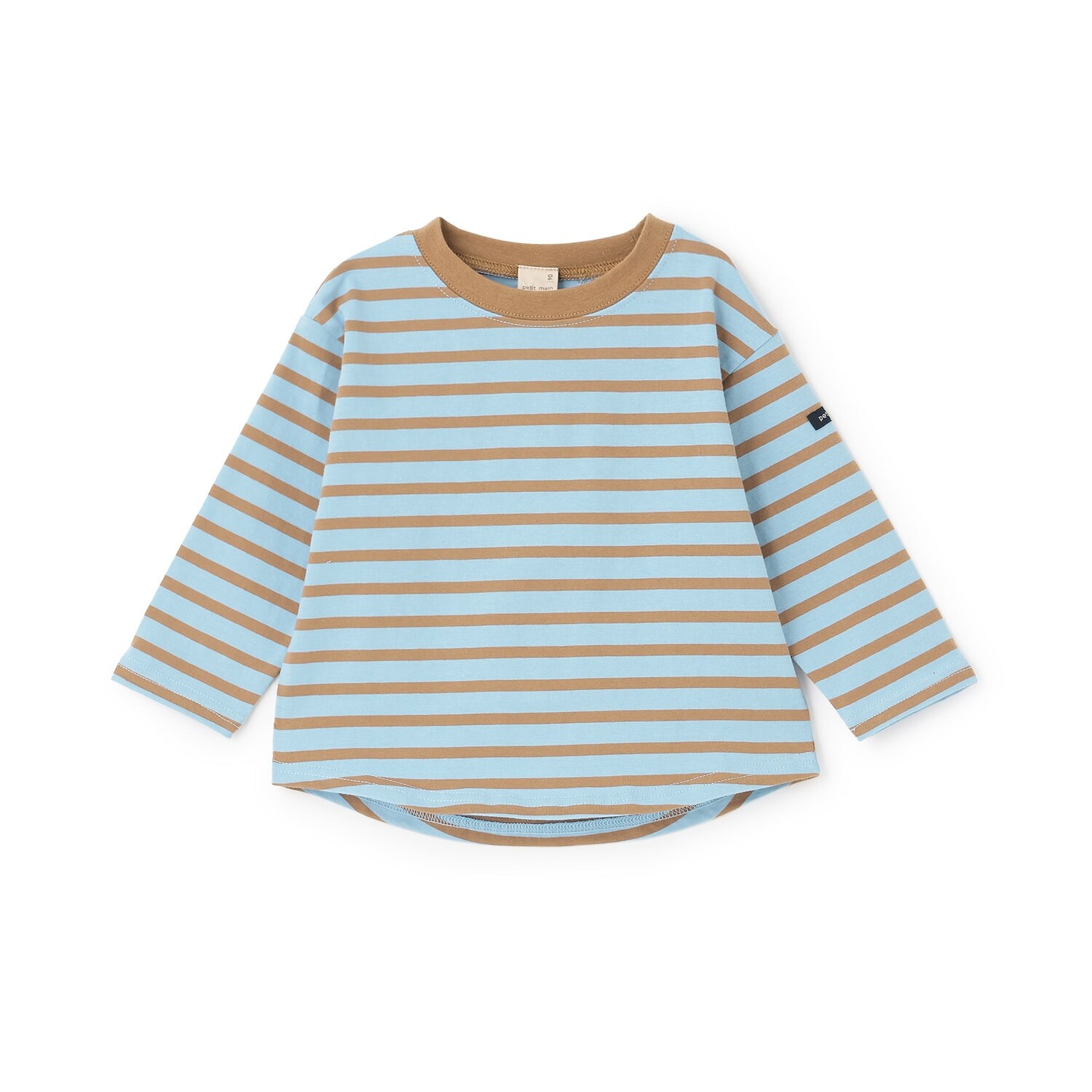 【食品防汚】ボーダー長袖Tシャツ