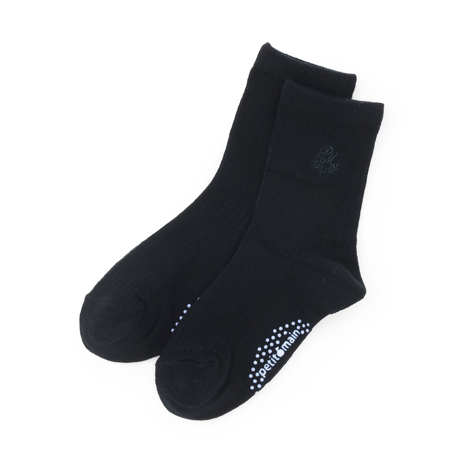 刺しゅうクルーソックス