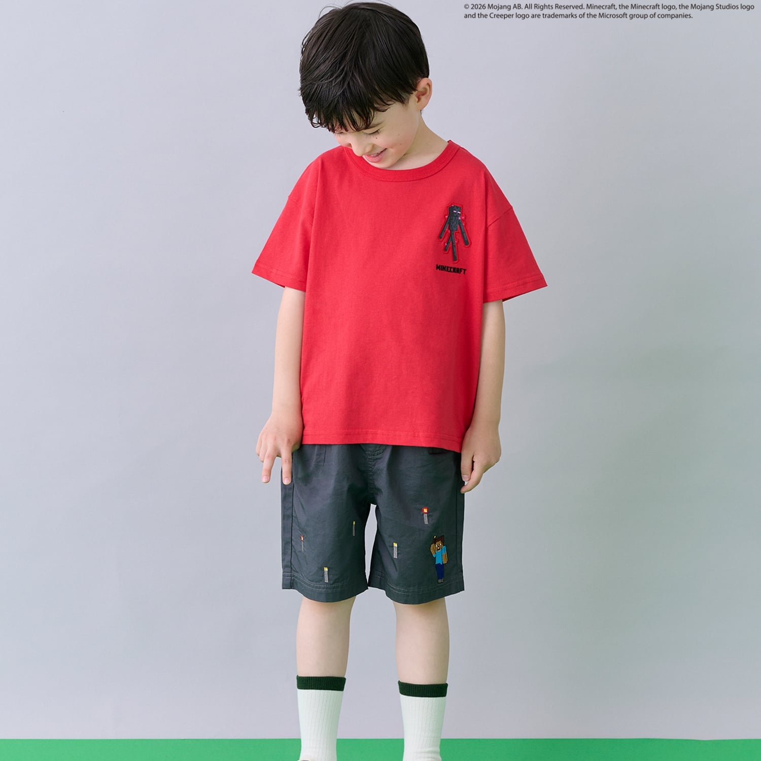 【MINECRAFT】刺しゅうハーフパンツ