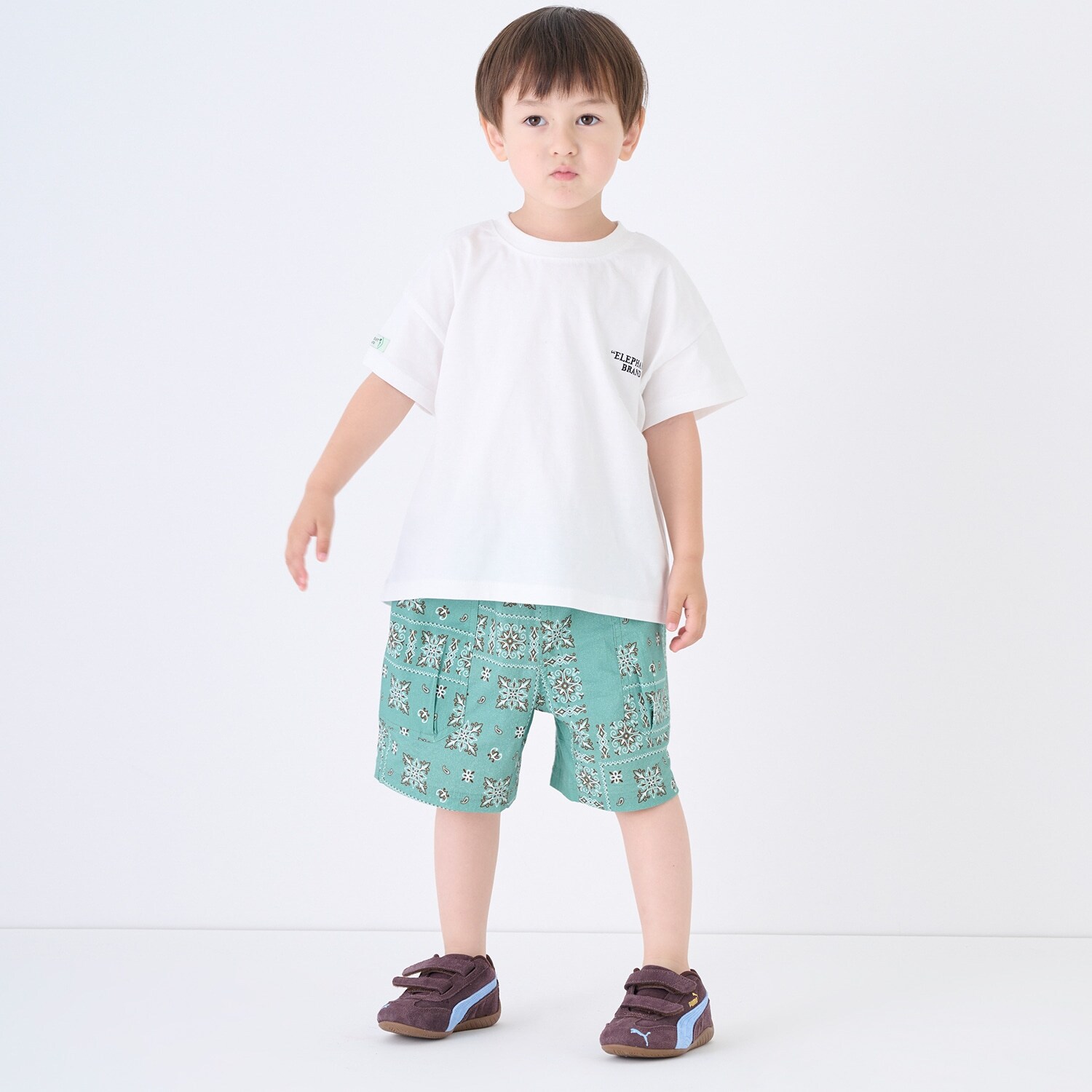 【ELEPHANT】布帛柄ショートパンツ
