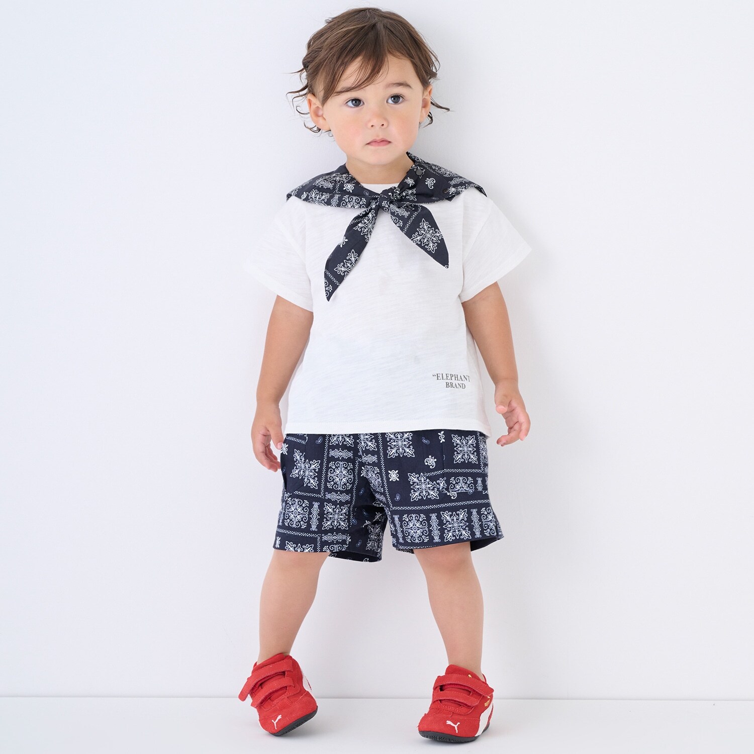 【ELEPHANT】布帛柄ショートパンツ