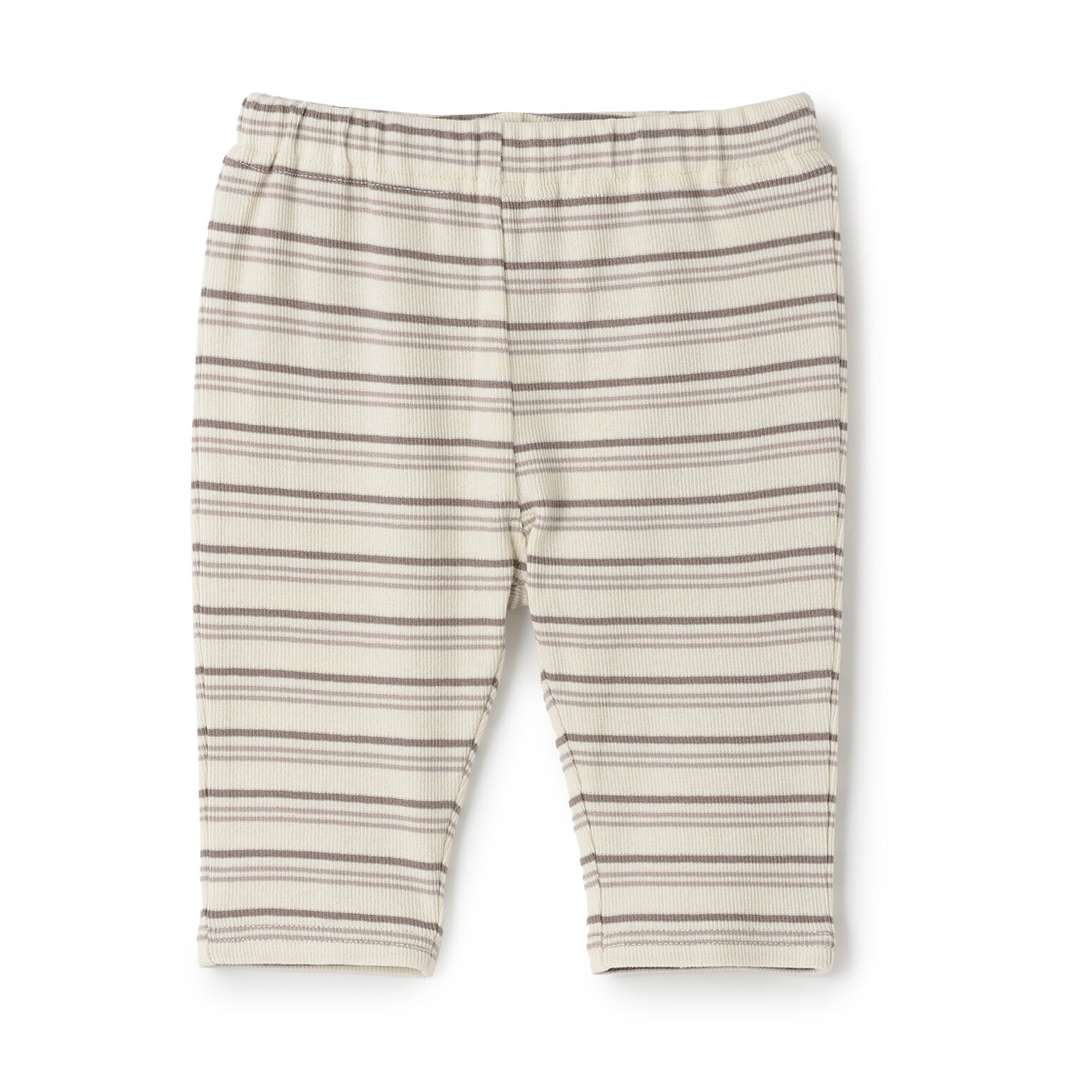 【接触冷感】ボーダーテレコ7分丈レギンス