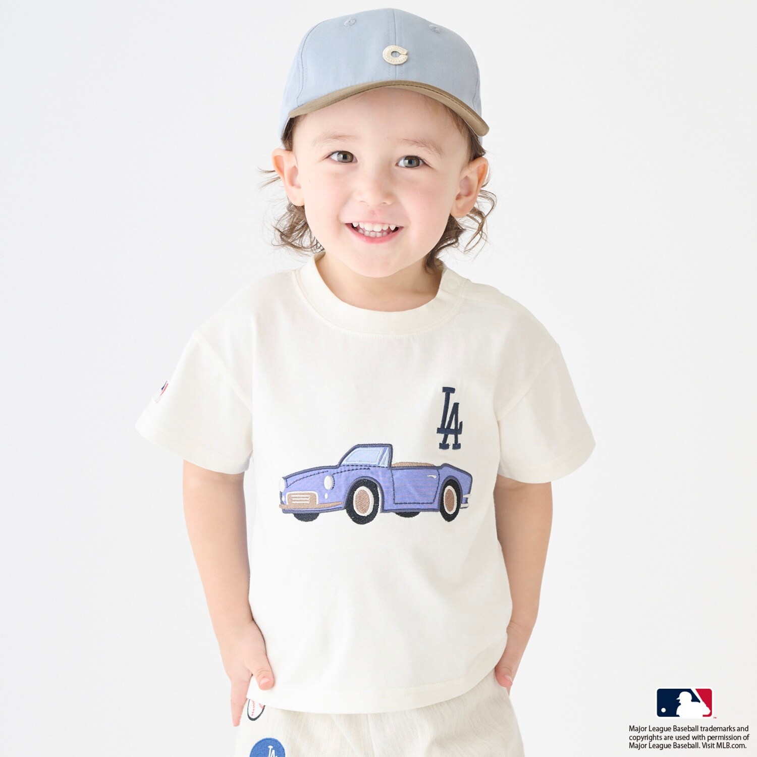 【MLB】車アップリケTシャツ