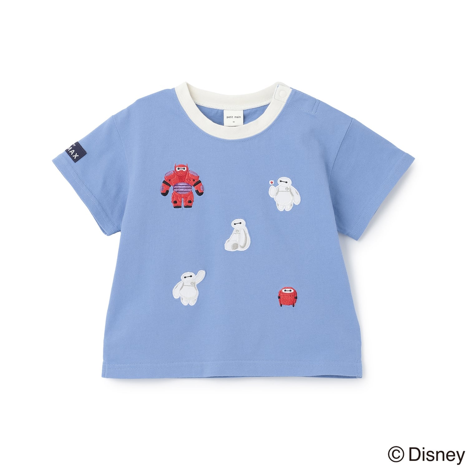 【Disney】【接触冷感】ベイマックス / アップリケTシャツ