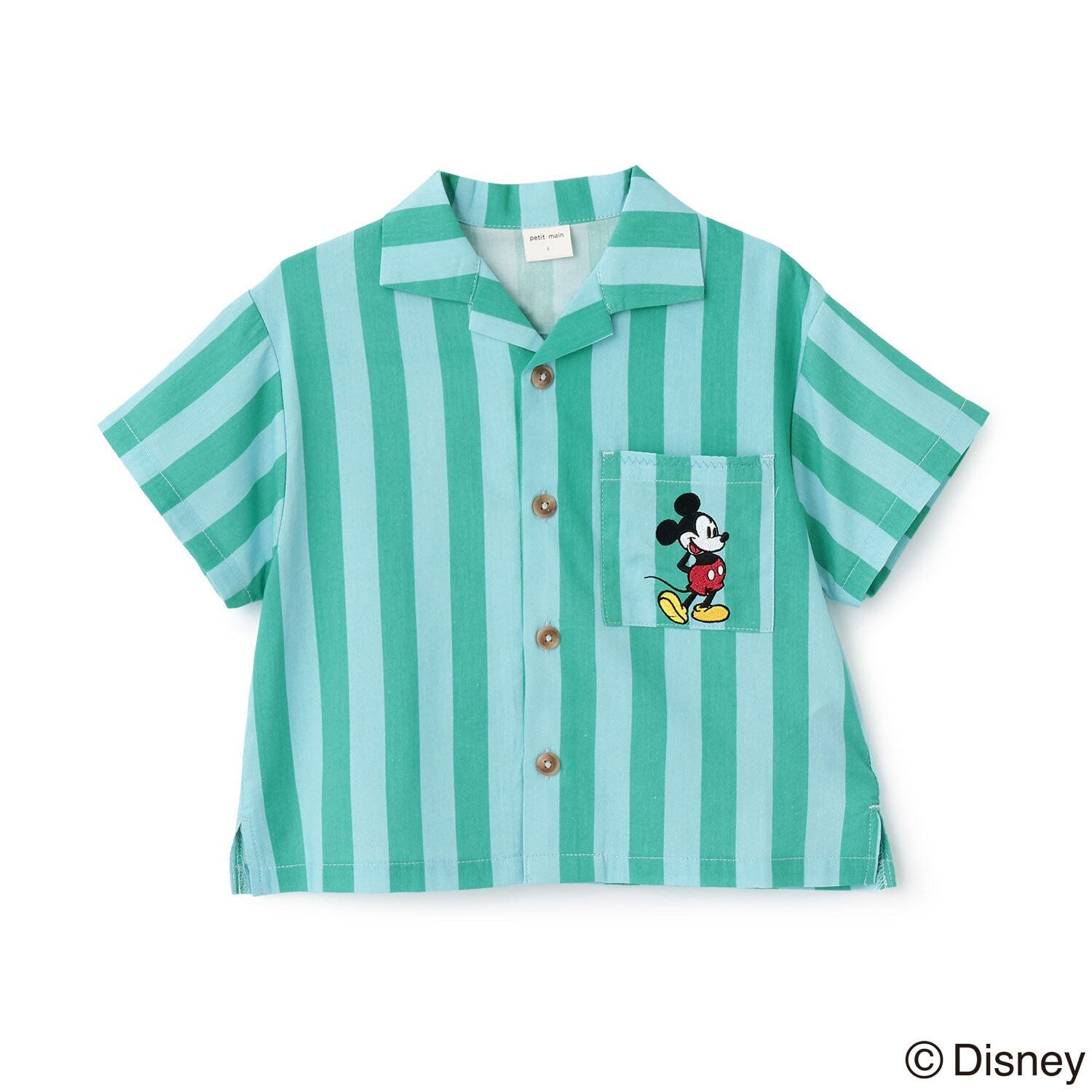 【Disney】開襟半袖シャツ