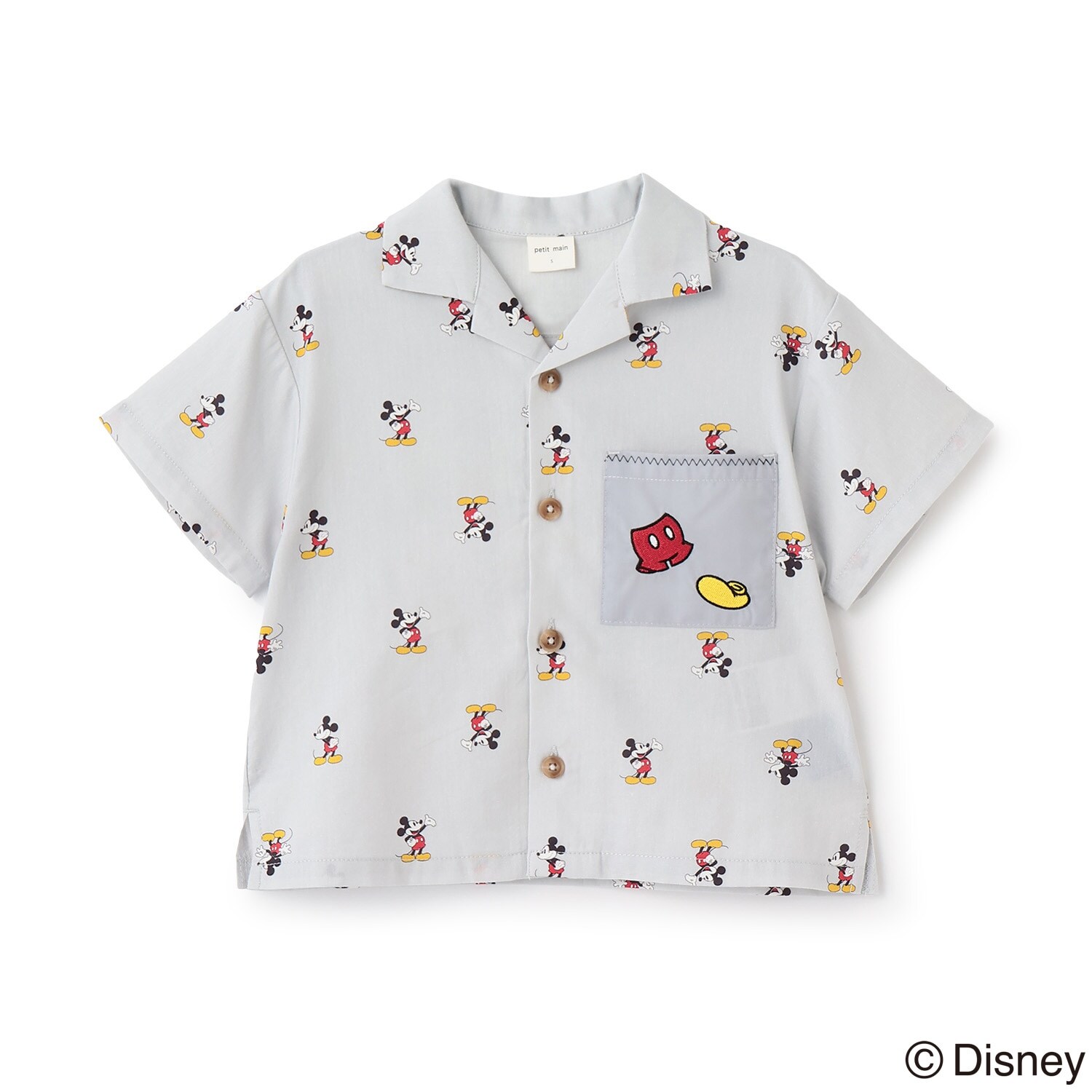【Disney】開襟半袖シャツ
