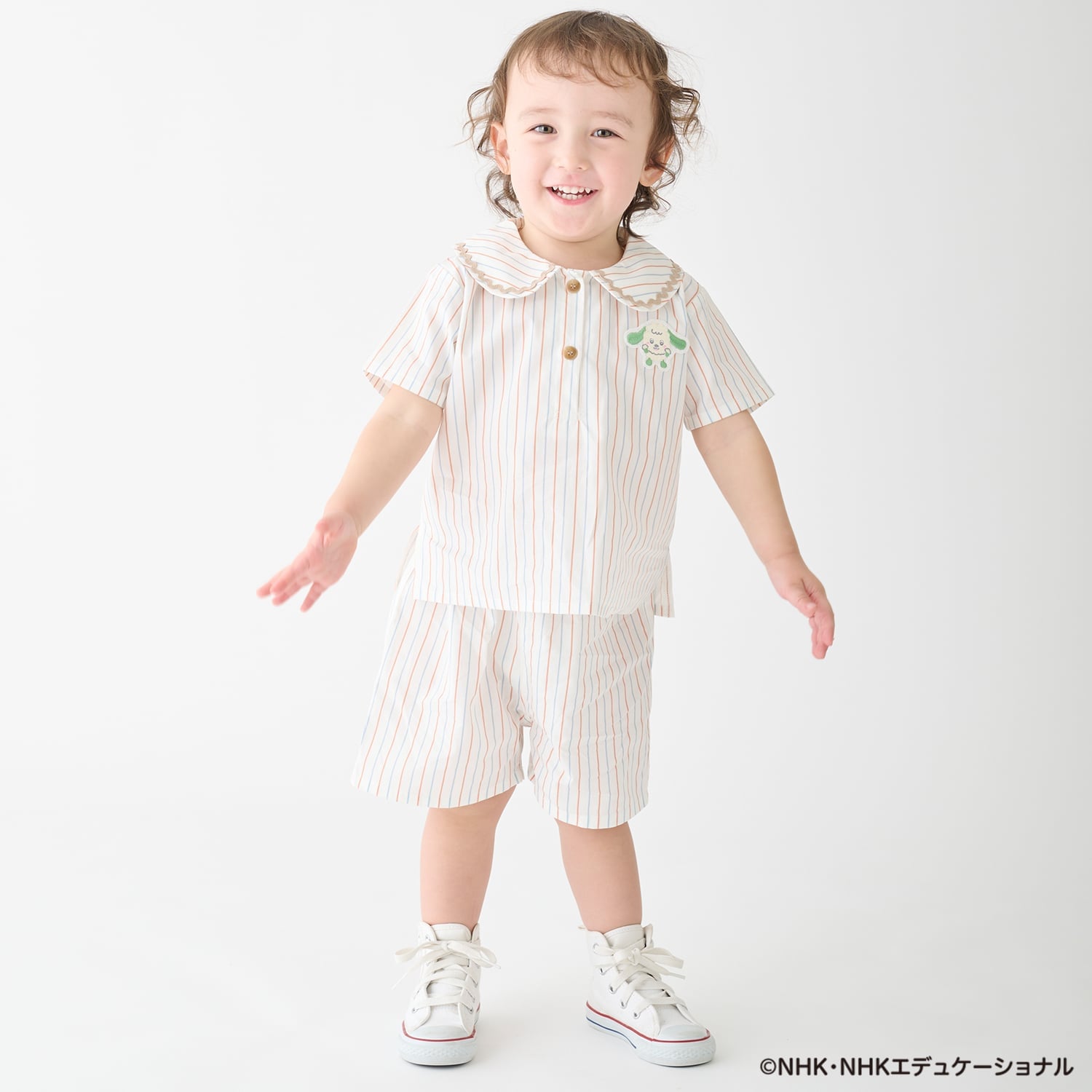 【いないいないばあっ！】衿つきセットアップ